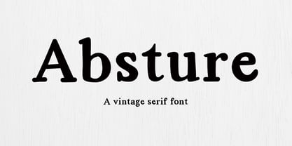 Absture Font Poster 1