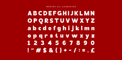 Monteo Font Poster 2