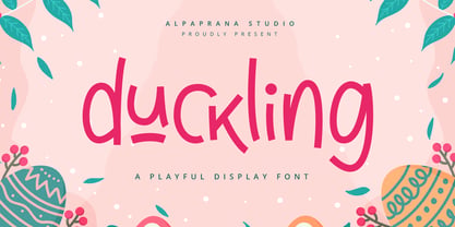 Duckling Font Poster 1