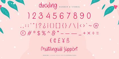 Duckling Font Poster 9