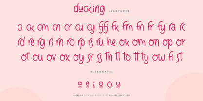 Duckling Font Poster 4