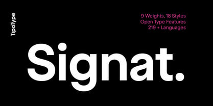 Signat Font Poster 1