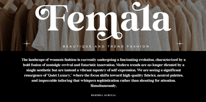 Regisha Aurelia Font Poster 8