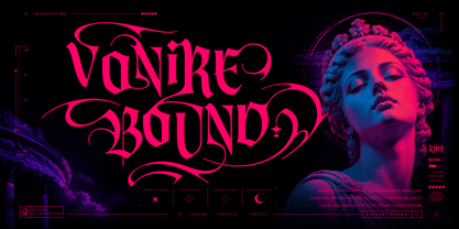 Vonire Bound Font Poster 1