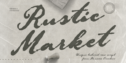 Rustic Market Font Poster 1
