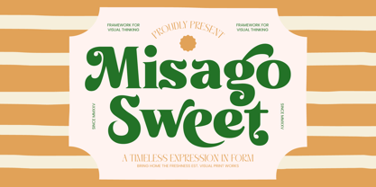 Misago Sweet Font Poster 1