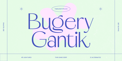 Bugery Gantik Font Poster 1