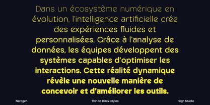 Nerogen Font Poster 11