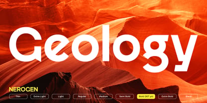 Nerogen Font Poster 2