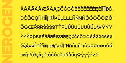 Nerogen Font Poster 15