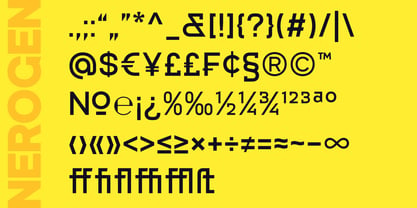Nerogen Font Poster 14