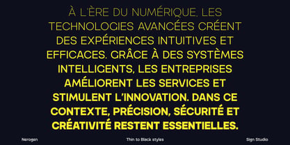 Nerogen Font Poster 12