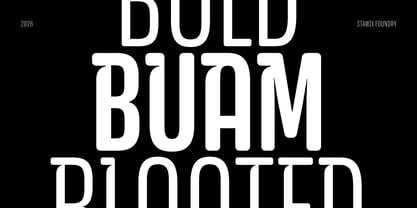 Buam Font Poster 1