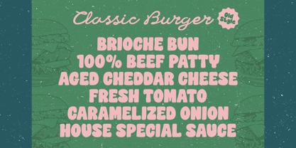 Nice Gourmet Font Poster 3