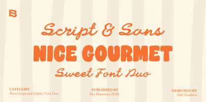 Nice Gourmet Font Poster 1