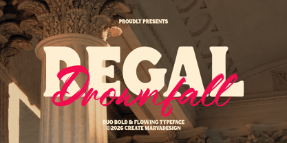 Regal Drownfall Font Poster 1
