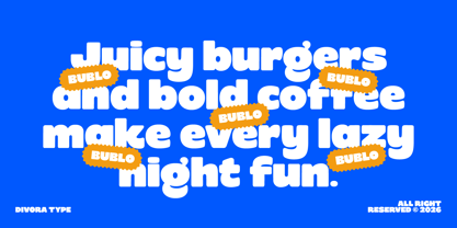 Bublo Font Poster 3
