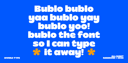 Bublo Font Poster 5