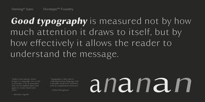 Owning Sans Font Poster 7