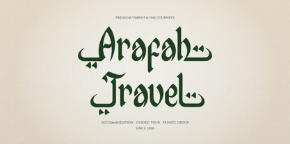 Al Bahjah Font Poster 5