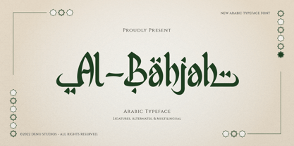 Al Bahjah Font Poster 1