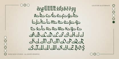 Al Bahjah Font Poster 12