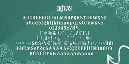 Rovas Font Poster 8