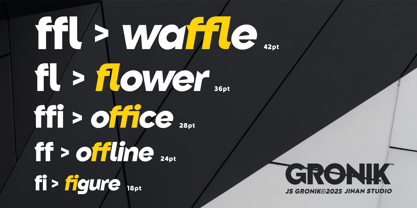 Gronik Font Poster 7