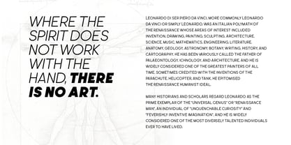 Leonardo Sans Font Poster 3