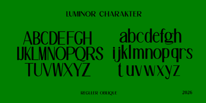 Luminor Font Poster 7