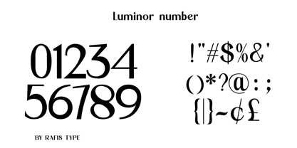 Luminor Font Poster 8