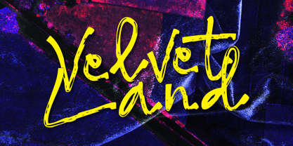 Velvet Land Font Poster 1
