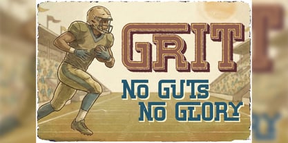 Campus Varsity Font Poster 2