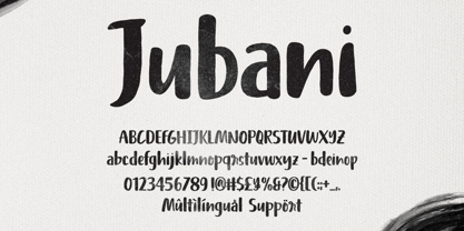 Jubani Font Poster 9