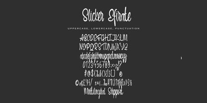 Slicker Efirates Font Poster 2