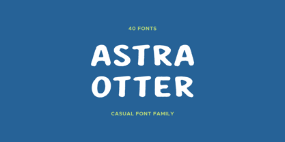 Astra Otter Font Poster 1