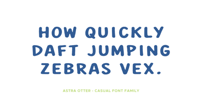 Astra Otter Font Poster 6