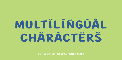 Astra Otter Font Poster 4