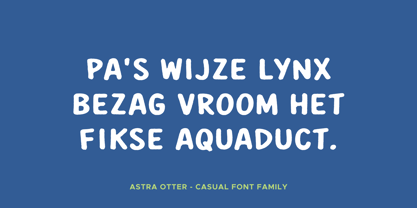 Astra Otter Font Poster 8