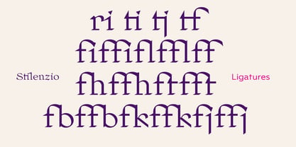 Stilenzio Roman Font Poster 4