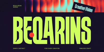 Beqarins Rounded Font Poster 10