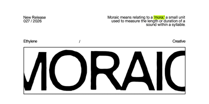 Moraic Font Poster 8