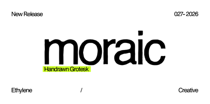 Moraic Font Poster 1
