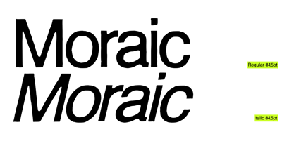 Moraic Font Poster 2