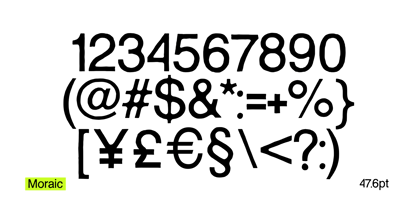 Moraic Font Poster 5
