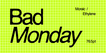 Moraic Font Poster 12