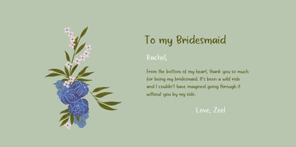 Pretty Amelina Font Poster 2