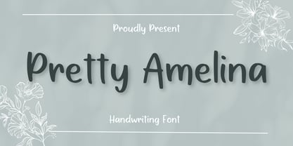 Pretty Amelina Font Poster 1