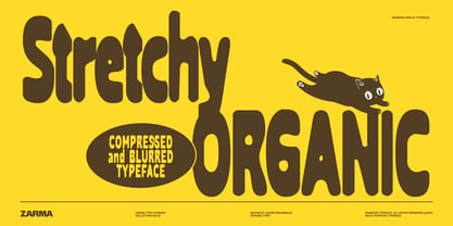 Stretchy Organic Font Poster 1