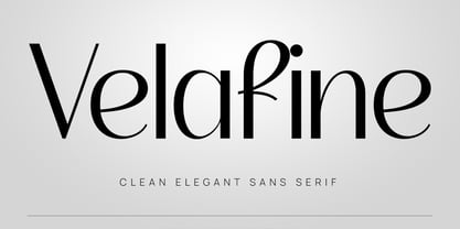 Velafine Font Poster 1